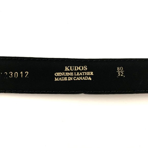 KUDOS Made in Canada Leather Buckle Belt - Picture 3 of 6